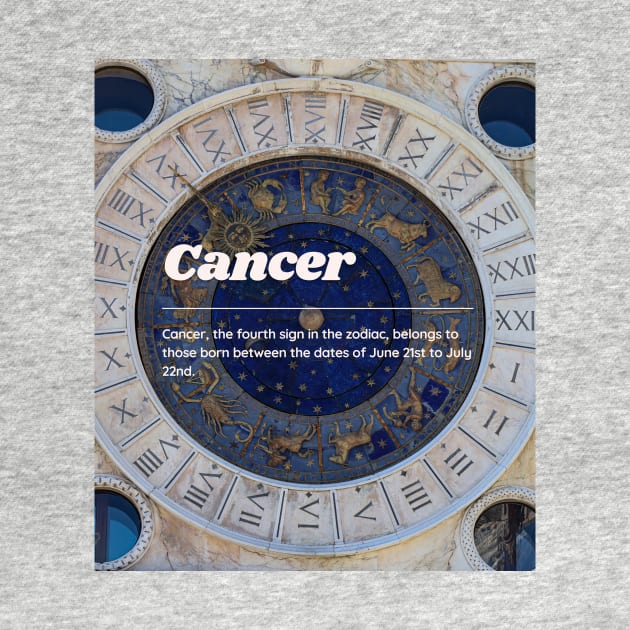 Cancer Zodiac Roman Numeral Print by madiwestdal